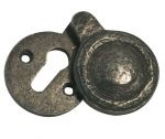 Rustic Key Hole Covered escutcheon in Pewter Finish Cast Iron (PEW42)